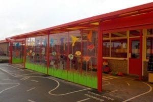 Canopy we installed at St Saviours School