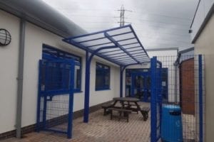 Shelter we designed for Warren Wood Primary School