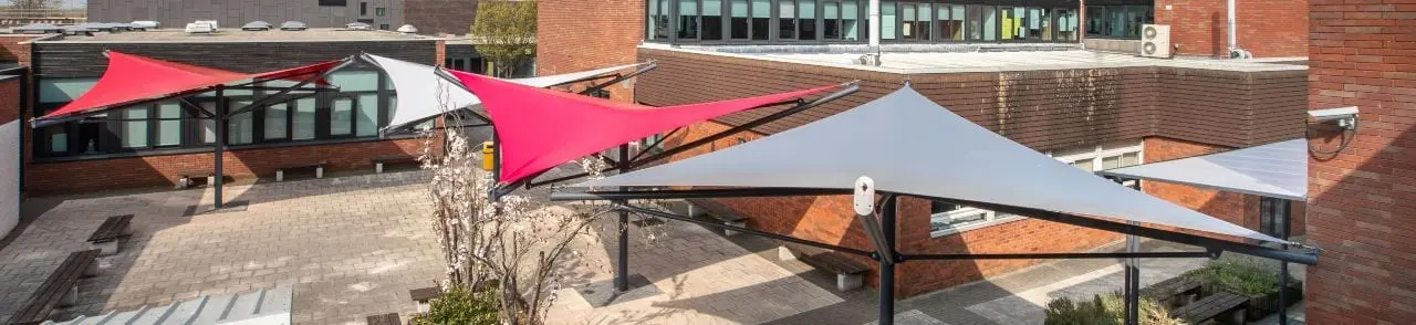 Aldersley School Fabric Covered Walkway