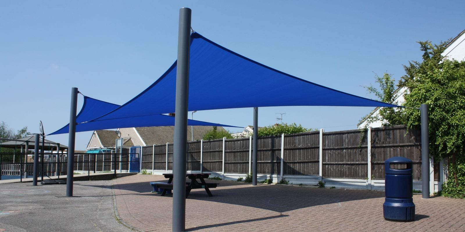 Shade Sails Fabric Canopies for Businesses & Schools A&S Landscape