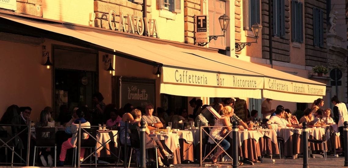 Outdoor Cafe Seating Area