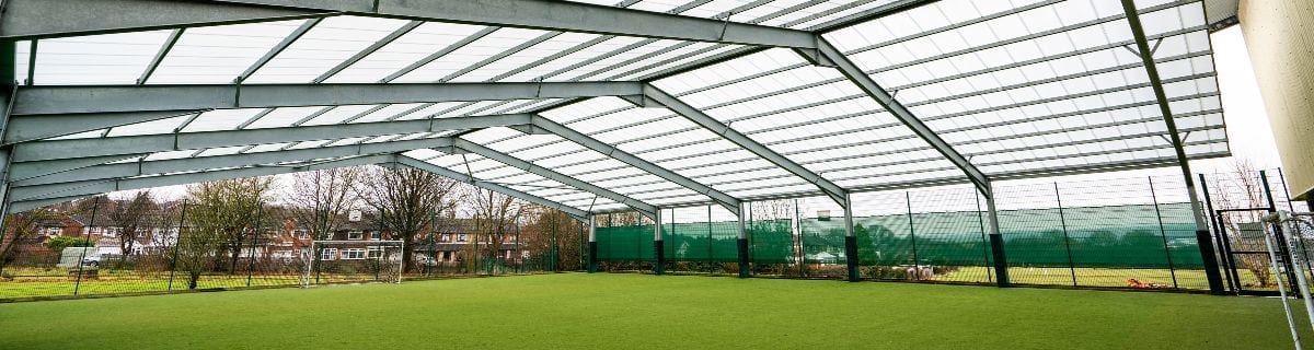 Covered MUGA we added to The Brier School