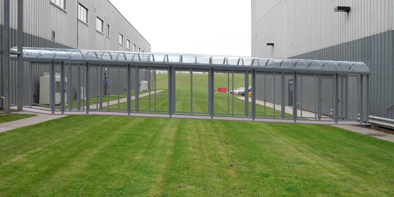 Enclosed Covered Walkway