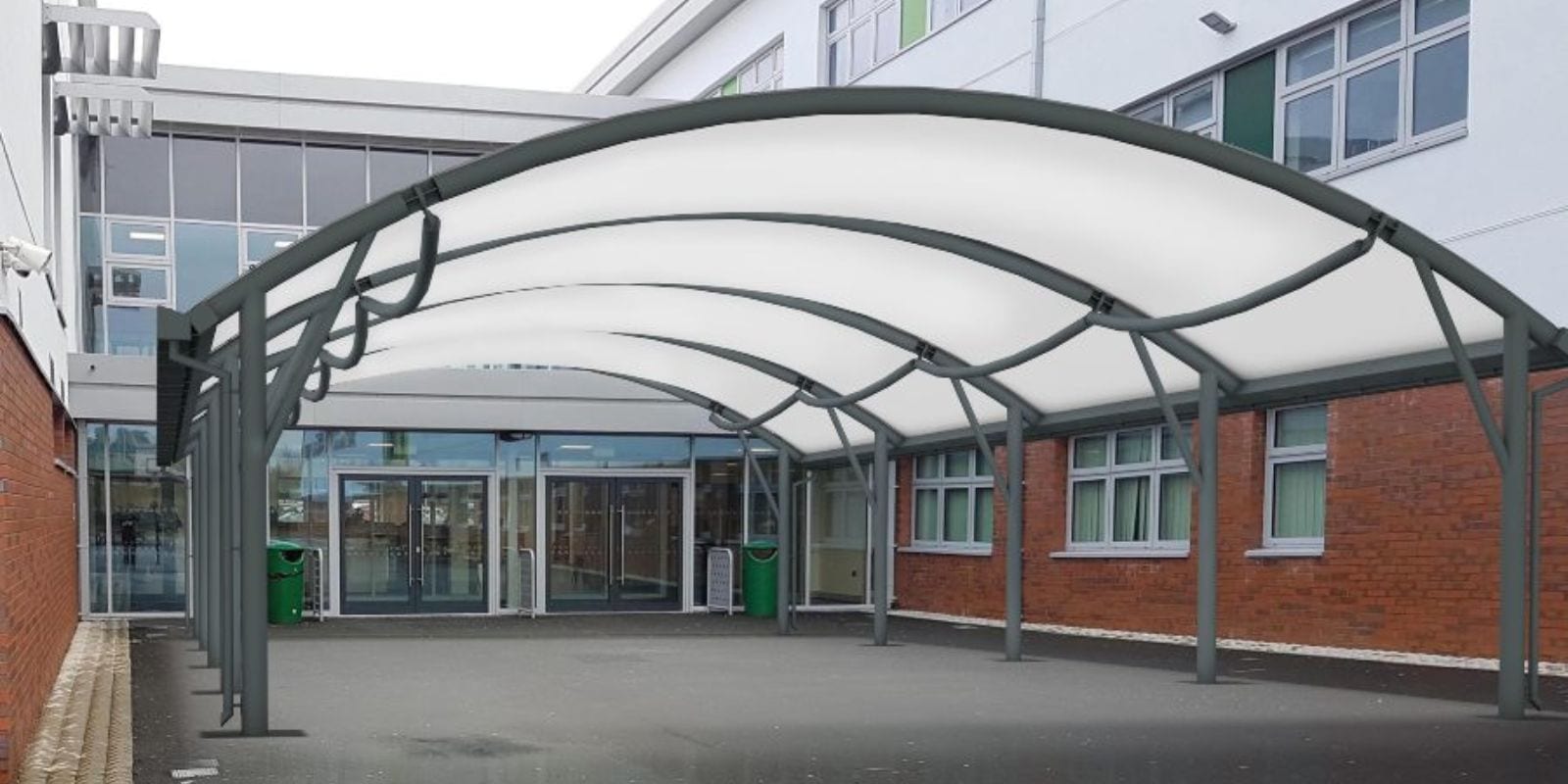 Fabric Curved Roof Canopy