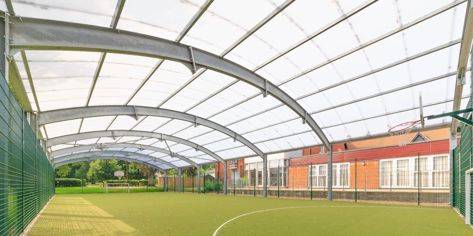 Covered MUGA we added to Haileybury College