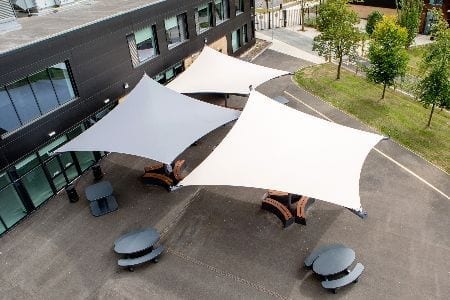 Shade Sails we fitted at Hessle Academy