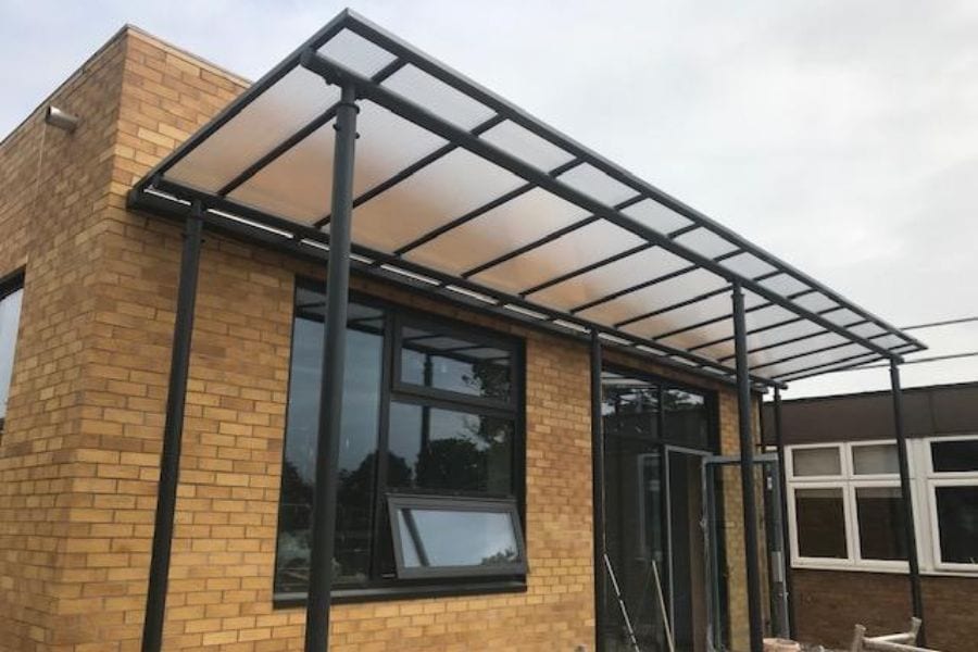 Shelter we designed for Jack Hunt School