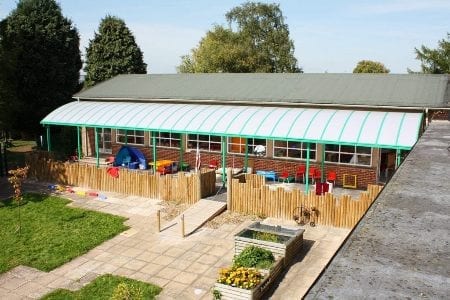 Shelter we installed at Ludlow Primary School
