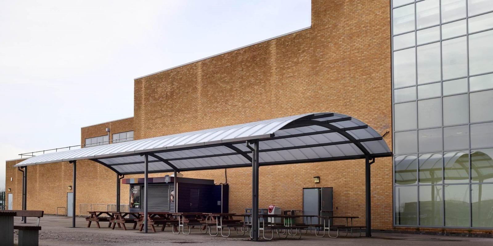 Canopy we added to Blessed John Henry Newman College