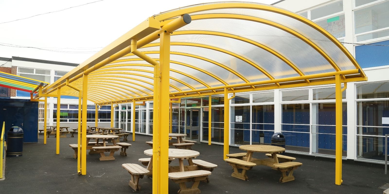 Canopy we installed at Poynton High School