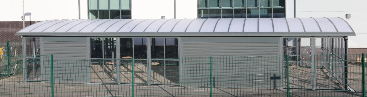 Shelter we installed at St Cuthbert's School