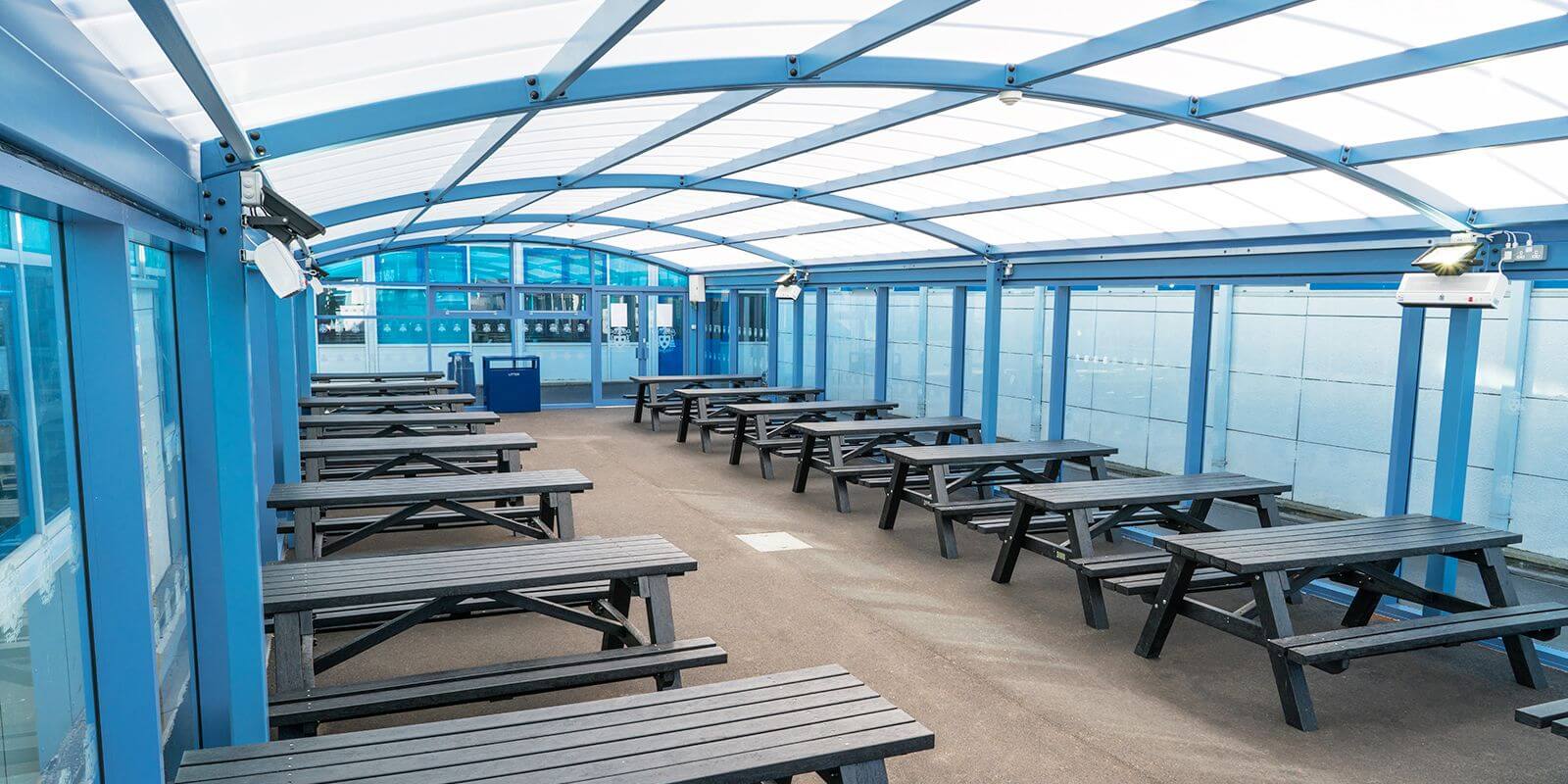 Canopy we installed at St Wilfrid's High School