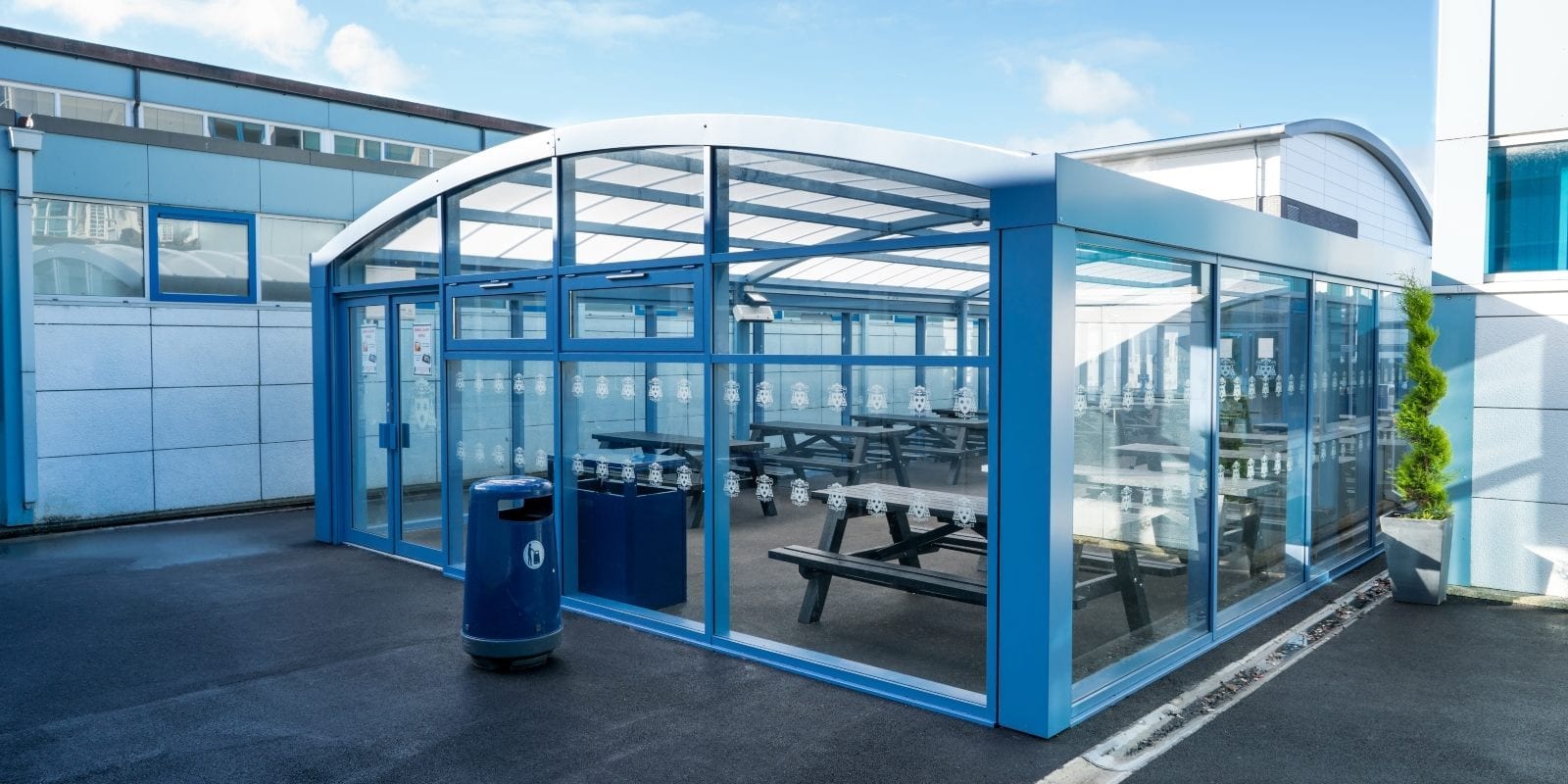 Shelter we installed at St Wilfrid's School