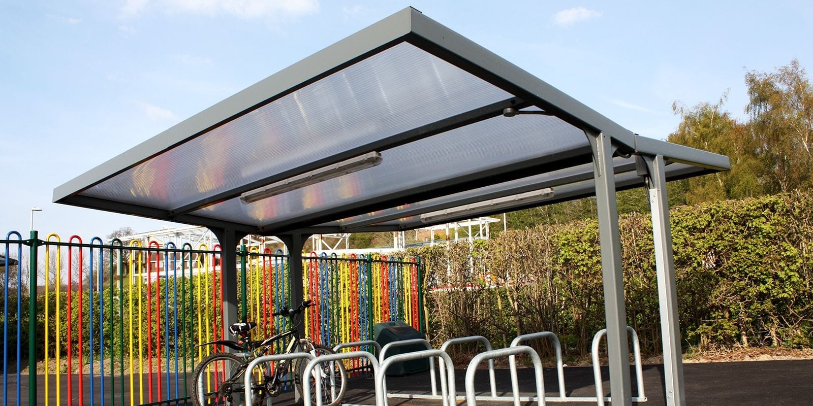 Straight Roof Cycle Shelter