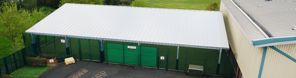 Covered MUGA we added to The Brier School