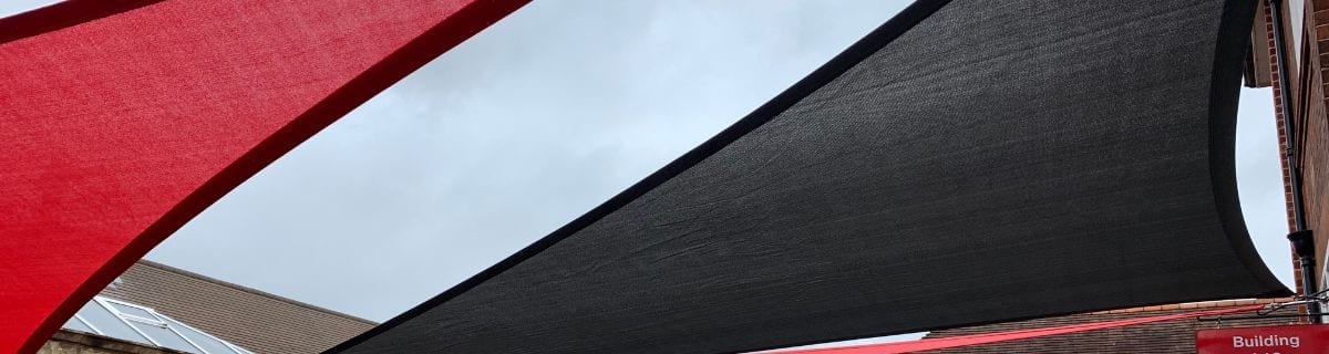 Canopies we installed at University of Reading