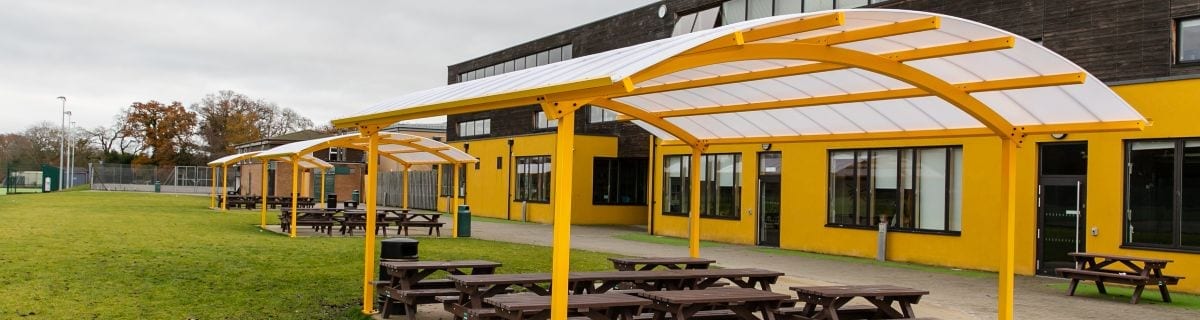 Shelter we fitted at Waingels College