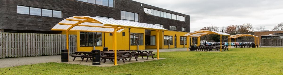 Shelters we fitted at Waingels College