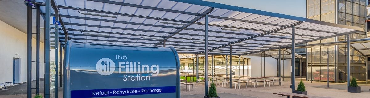 Shelter we designed for Whitecross School