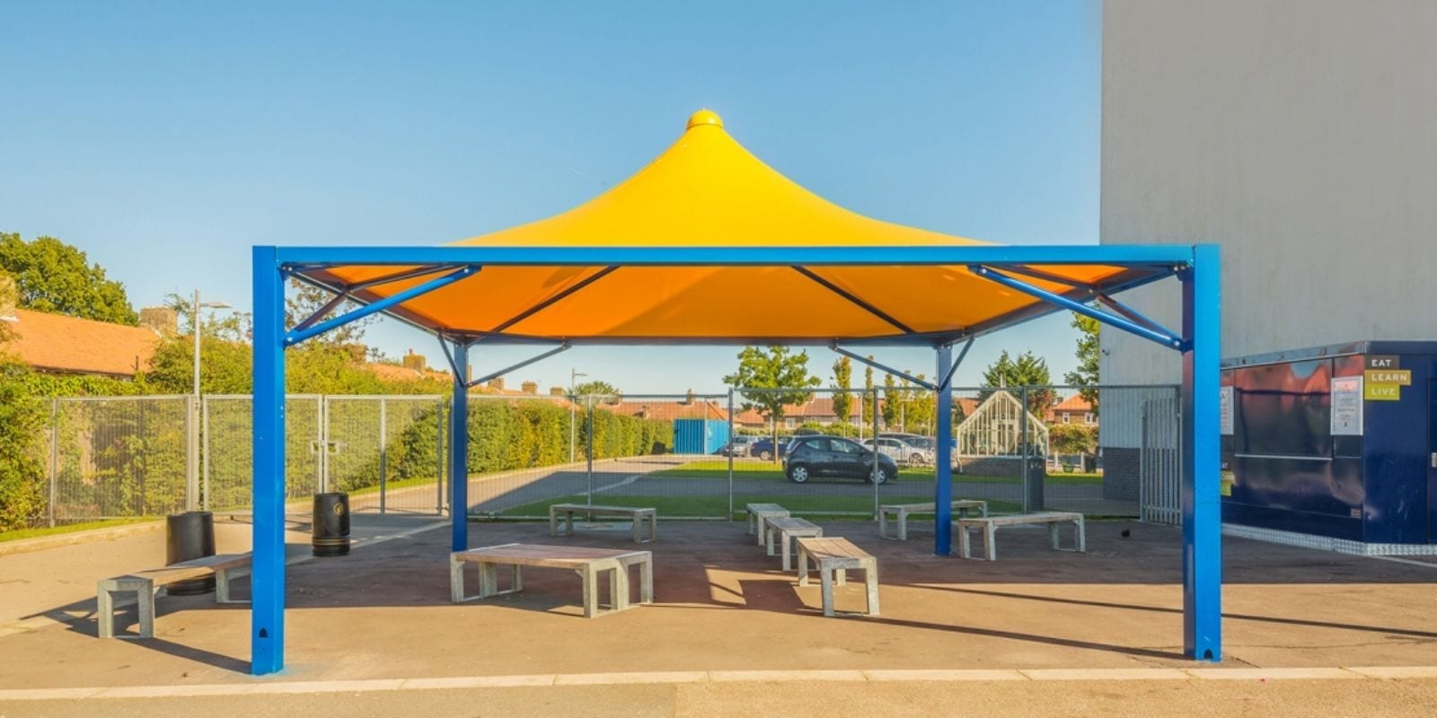Yellow Fabric Tepee Canopy