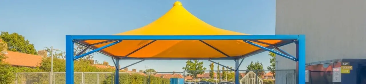 Yellow Fabric Tepee Canopy