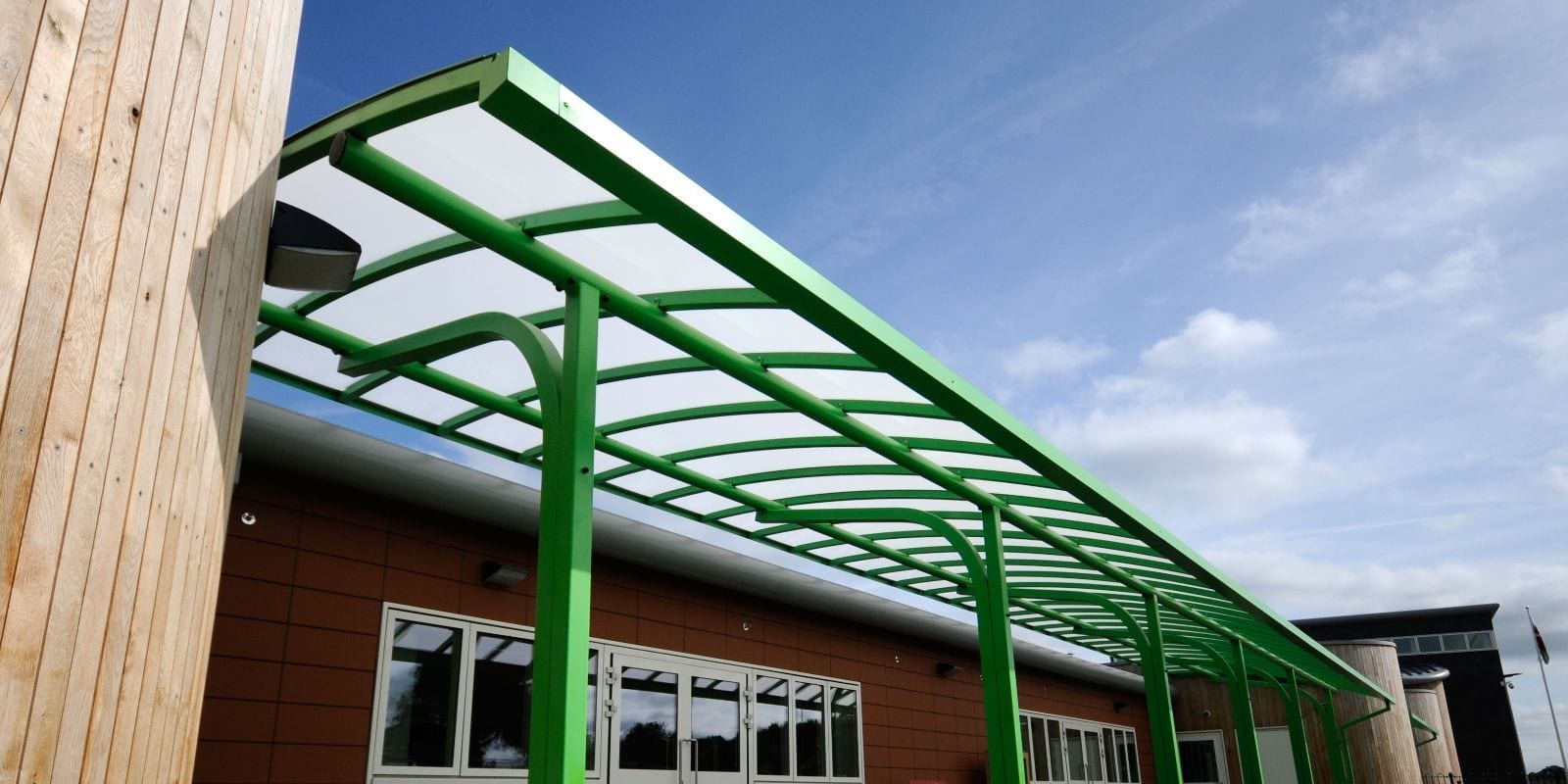 Canopy we installed at Ysgol Bro Alun