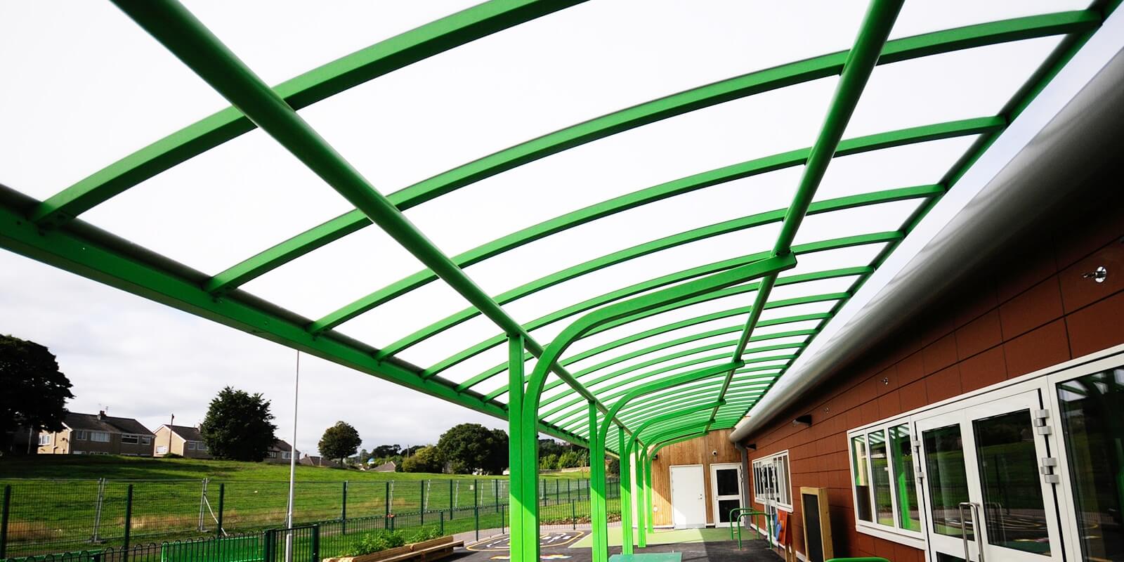 Ysgol Bro Alun Cantilever Shelter