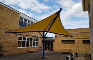 Canopy we designed for City College Peterborough