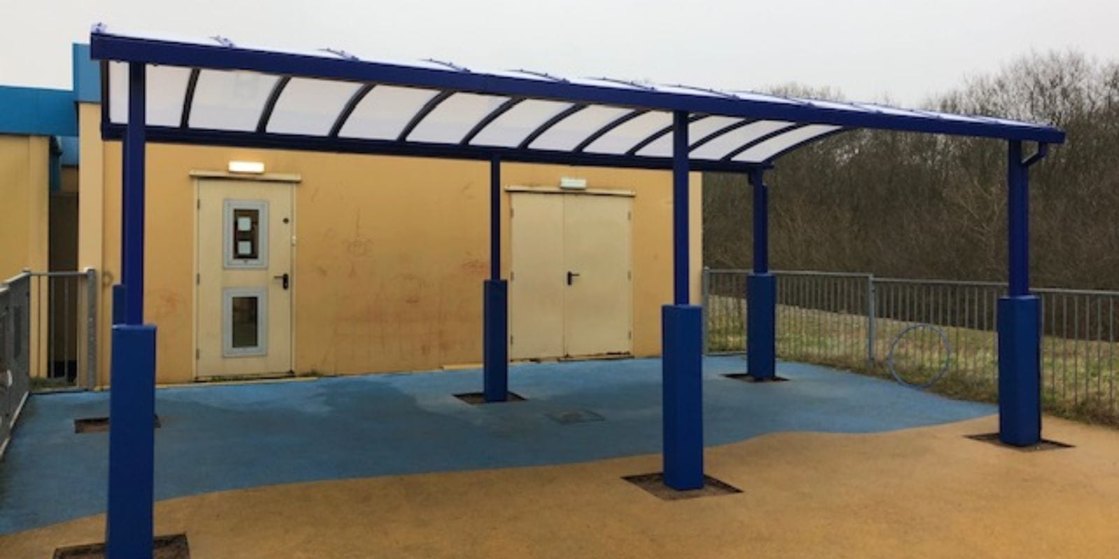 Canopy we made for Bettws Flying Start Playgroup