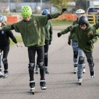 Children Roller Skating