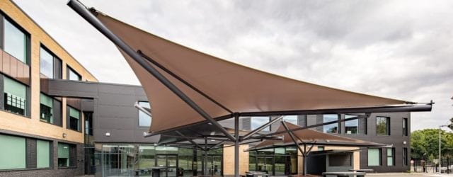 Shade sails we designed for Hessle Academy