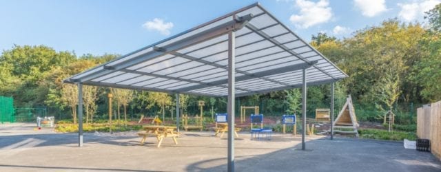 Playground canopy we designed for Millbrook Primary School
