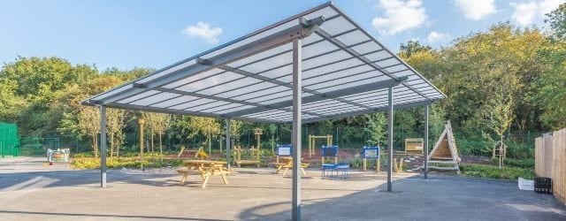 Playground canopy we designed for Millbrook Primary School