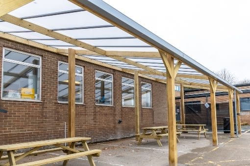 Timber frame shelter
