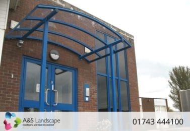 Curved Roof Entrance Canopy