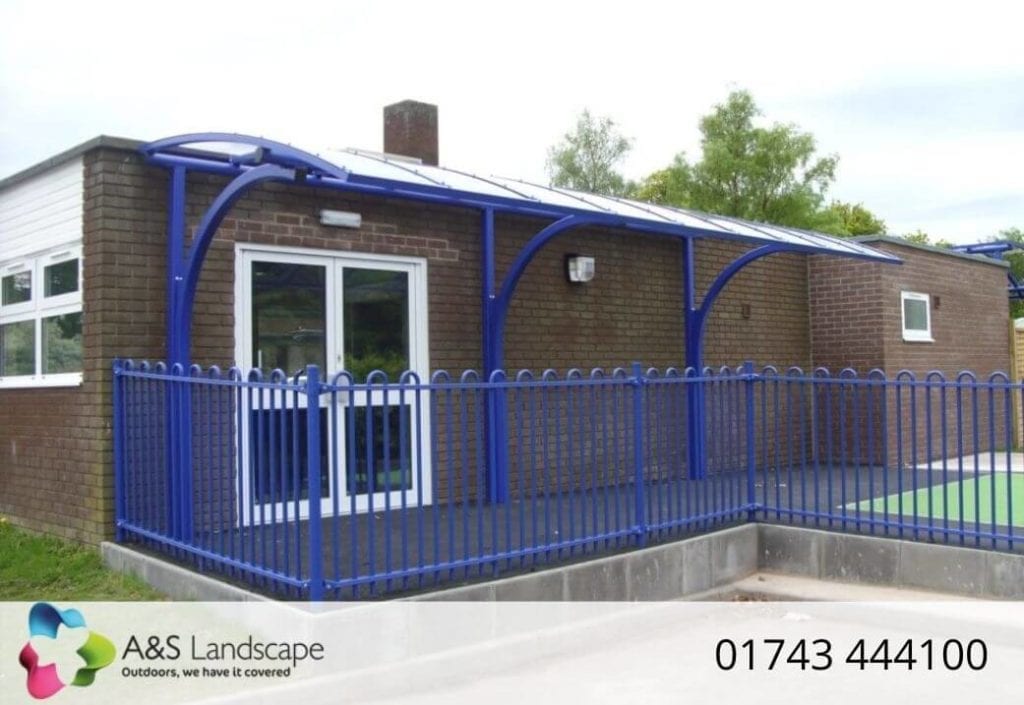Curved Roof Cantilever Canopy