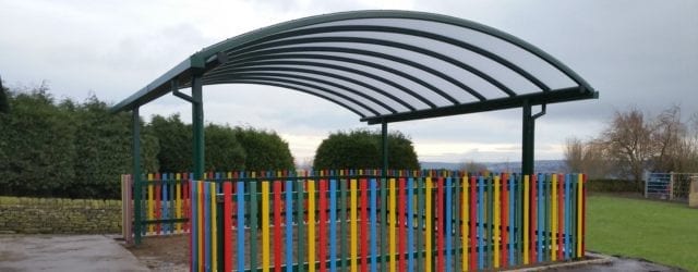 Playground canopy we designed for Hawksworth School