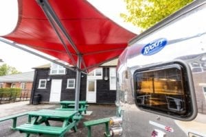 Fabric shade sail we designed for Hillview School for Girls