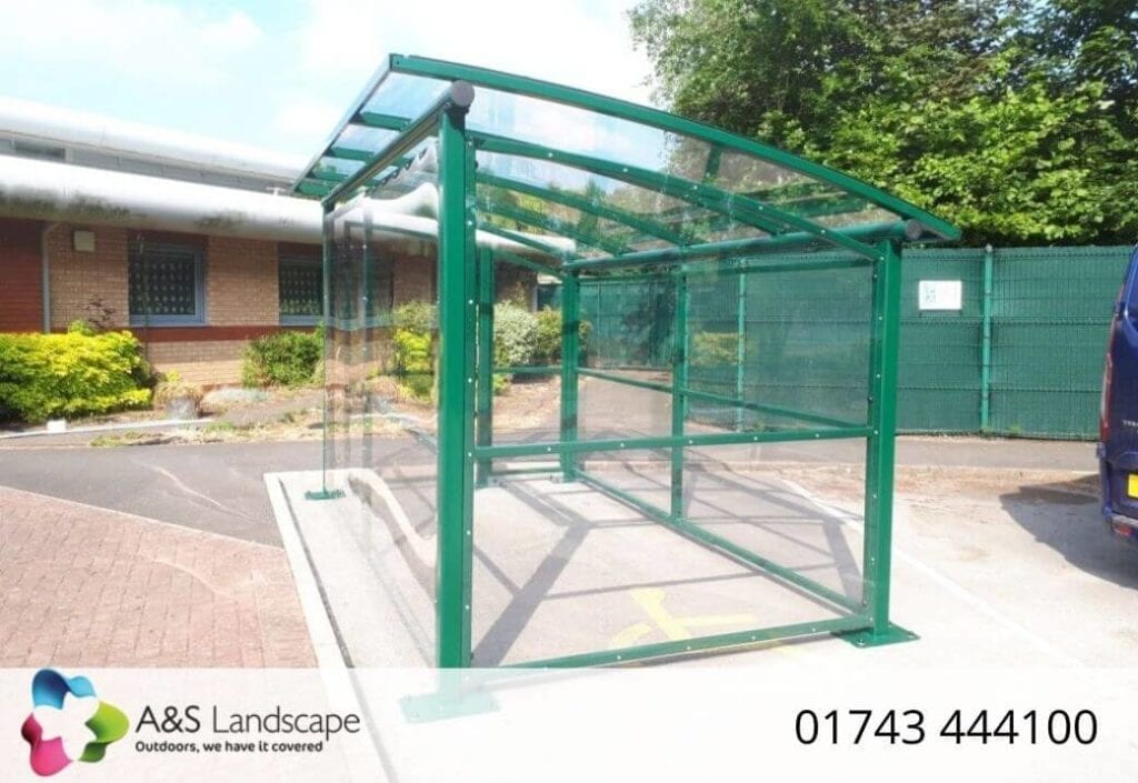 Green Enclosed Buggy Shelter