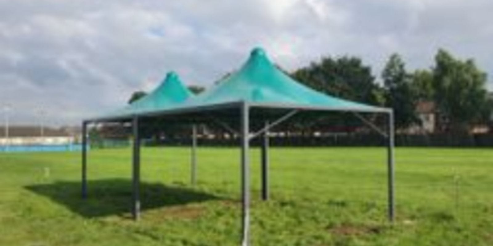Fabric canopies we installed at Bowesfield Primary School