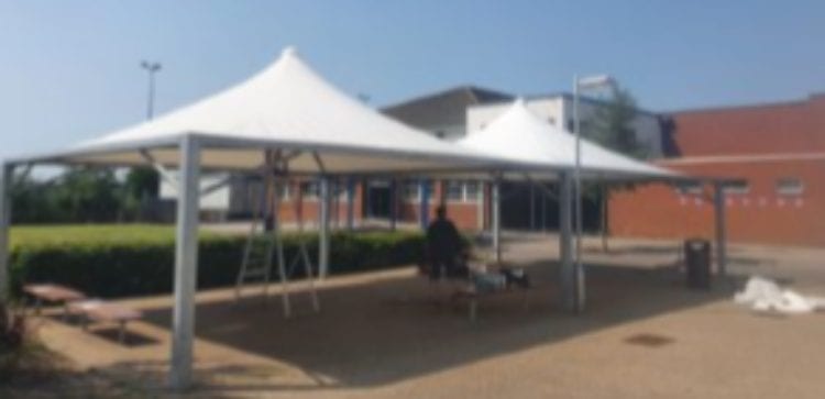 The Nuneaton Academy Fabric Tepee Shelters Fabric tepee shelters we designed for The Nuneaton Academy