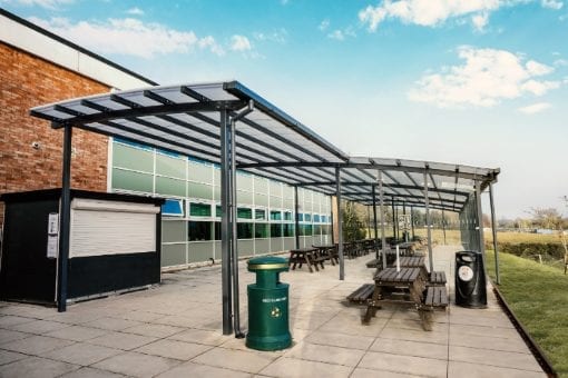 Bespoke shelter we designed for The Chantry School