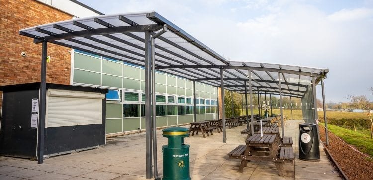 Dining Area Shelter we made for The Chantry School