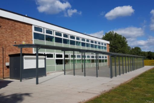 Dining shelter visual made for The Chantry School