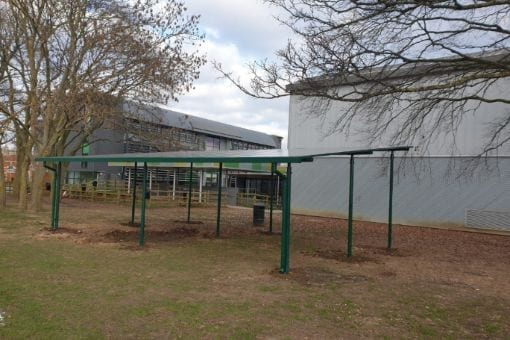 Breaktime shelter we installed at Uxbridge High School