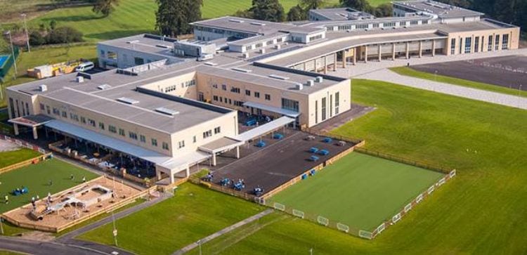 Covered walkway canopy we designed for The Kings School