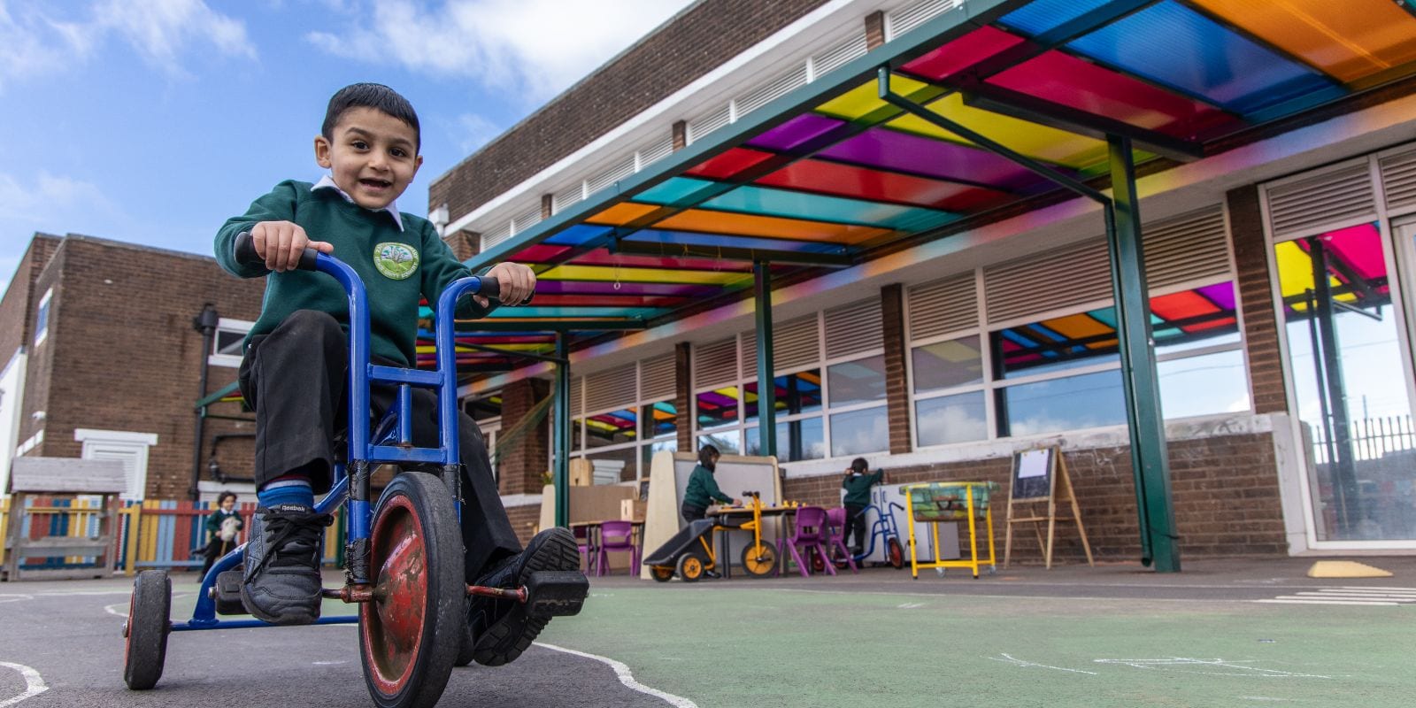 Playground canopy we manufactured for Zaytouna Primary School