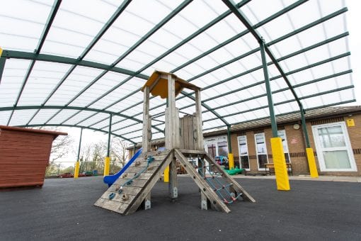 Playground cover we designed for Bickleigh Down C of E Primary School