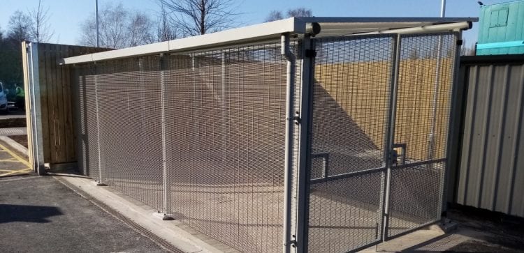 Bespoke shelter we installed at York Inpatient Facility