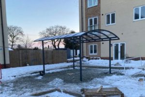 Bike shelter we made for Meadow Walk Retirement Village
